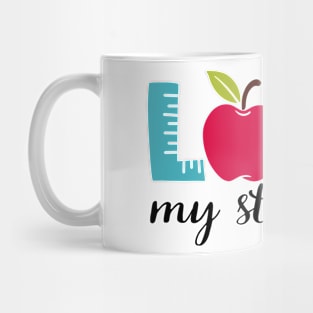 Love my Students Pensil Ruler Teacher Mug